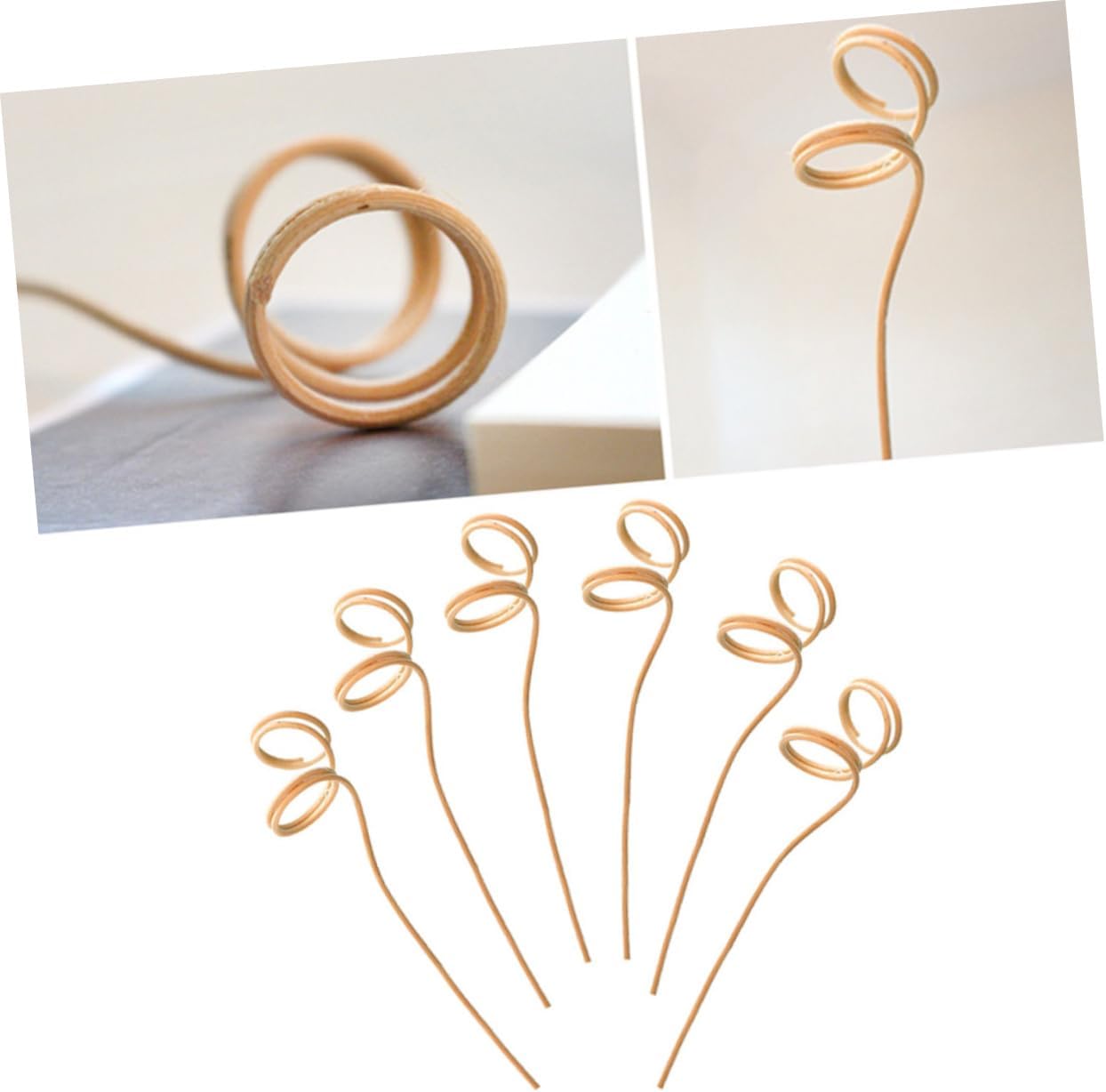 Ciieeo 20PCS Wavy Diffuser Sticks for Aromatherapy