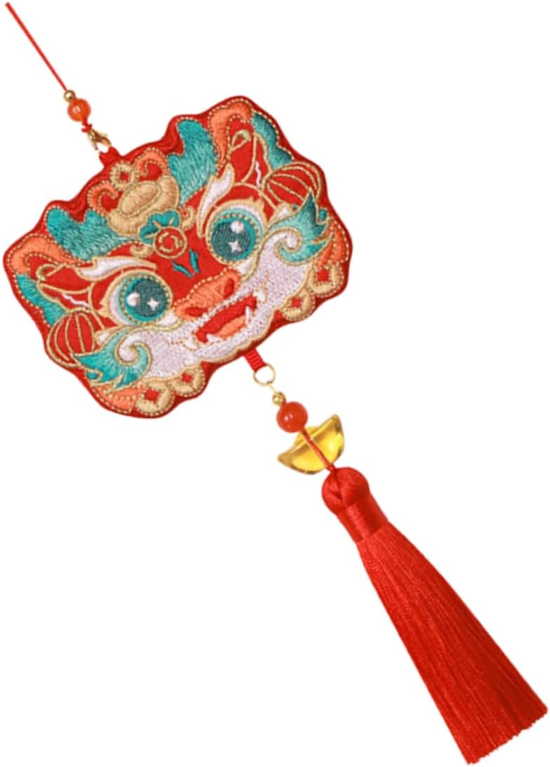 Chinese Dragon Embroidery Lavender Fragrance Pouch