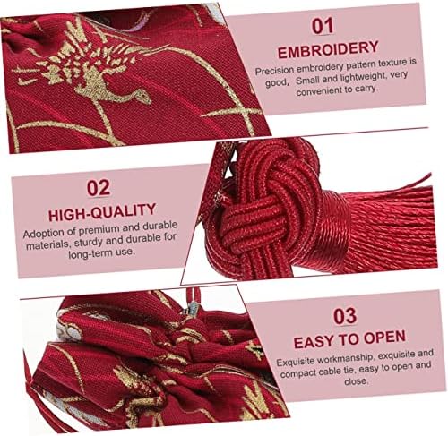 PRETYZOOM 3pcs Sachet Pouch Holder Chinese Design Scented Car Decor