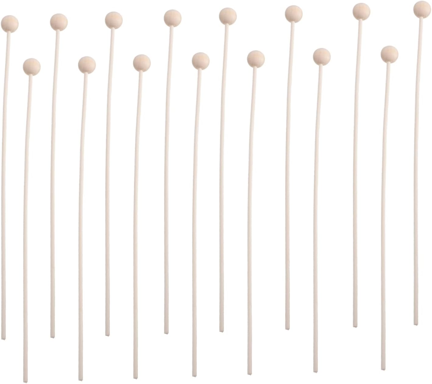 VALICLUD 15Pcs Wood Bead Aroma Diffuser Sticks for Home Fragrance
