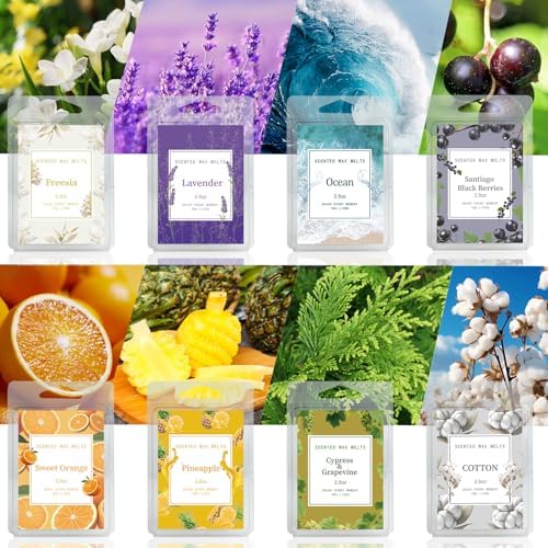 Aubinkenny Scented Wax Melts Set 8 Premium Scents