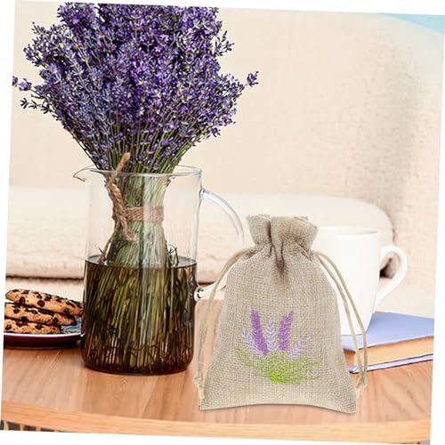 VICASKY 10 Pack Lavender Sachet Bags Drawstring Refillable Empty Fragrance Pouches