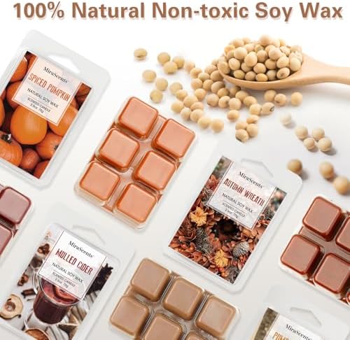 Fall Scented Wax Melts 6 Pack Natural Soy