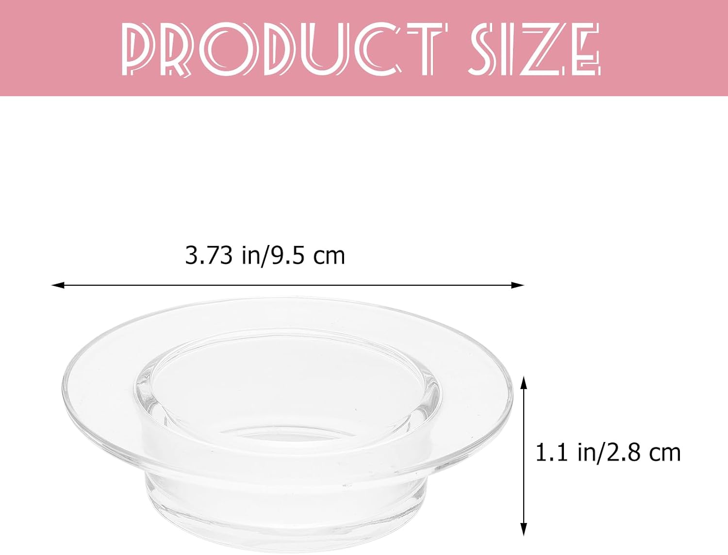 MAGICLULU 1Pcs Replacement Wax Warmer Dish Round Glass Bowl for Scented Candles