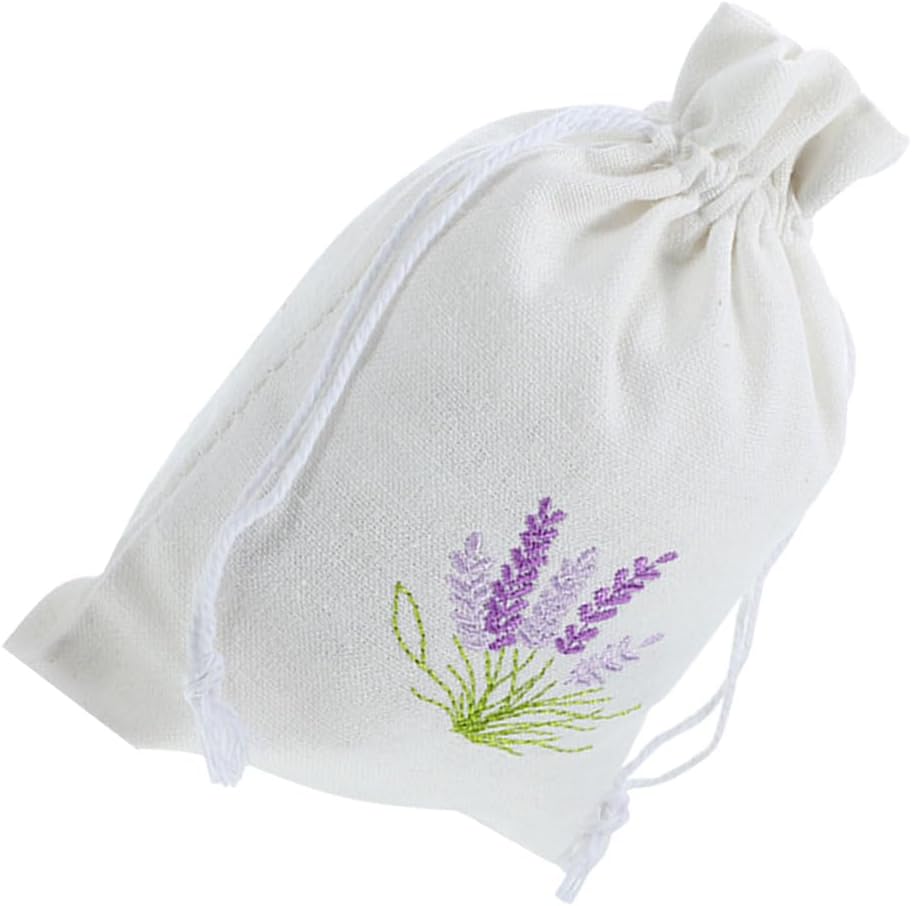 LUOZZY 2pcs Lavender Drawstring Pouch for Wedding Party Favor