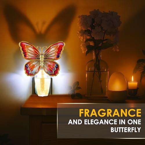 Butterfly Wall Fragrance Diffuser with Night Light