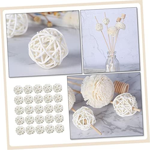 Happyyami 25pcs Aromatherapy Rattan Balls Handmade Decor
