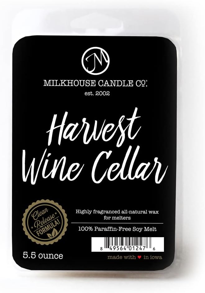 Milkhouse Candle Company Harvest Wine Cellar Soy Wax Melts 55 Ounce
