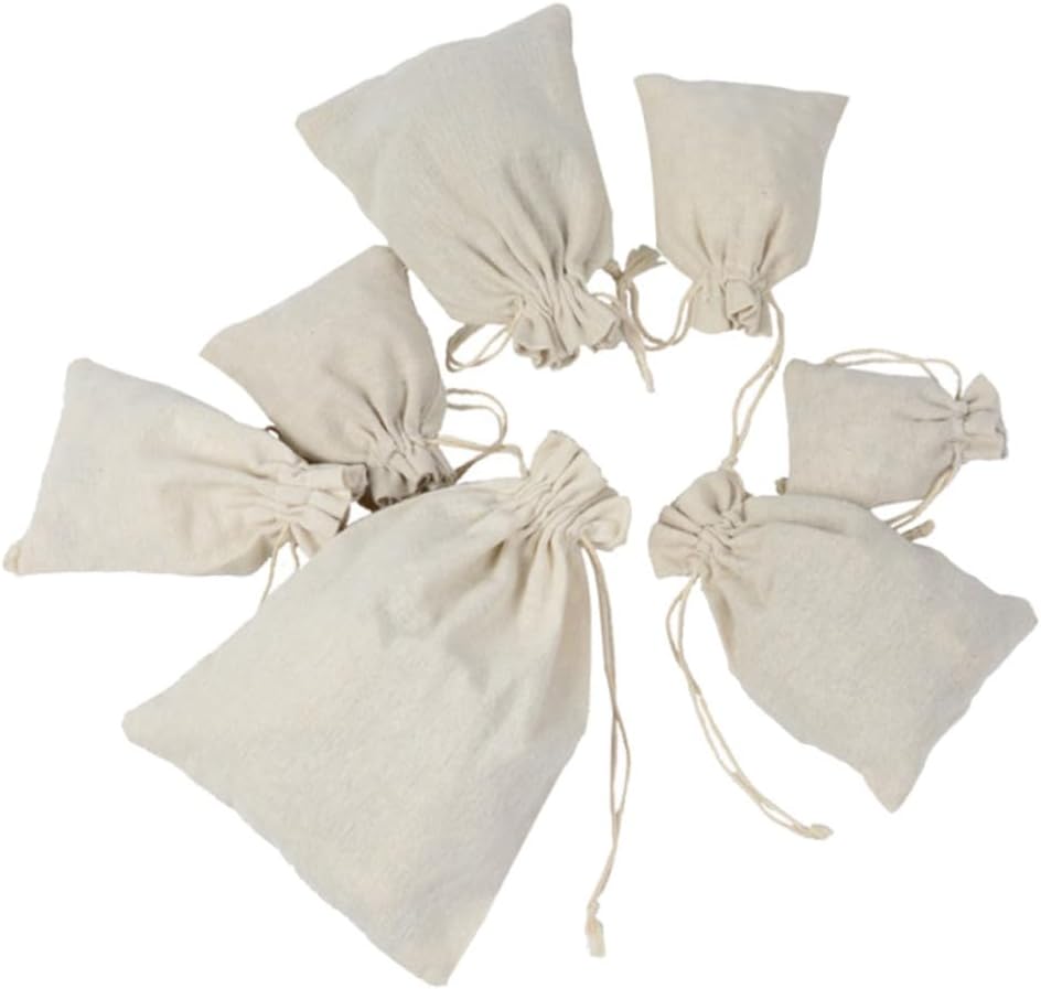 4pcs Empty Drawstring Lavender Sachets for Home and Travel