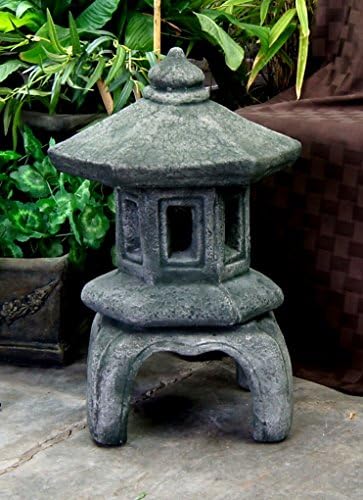 Rustic Twist Fountain Sphere with Foo Dog Pair