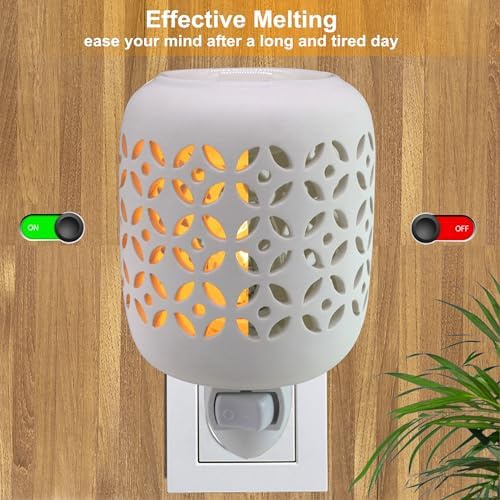CVHOMEDECO Wall Plug-in Wax Melts Warmer with Night Light