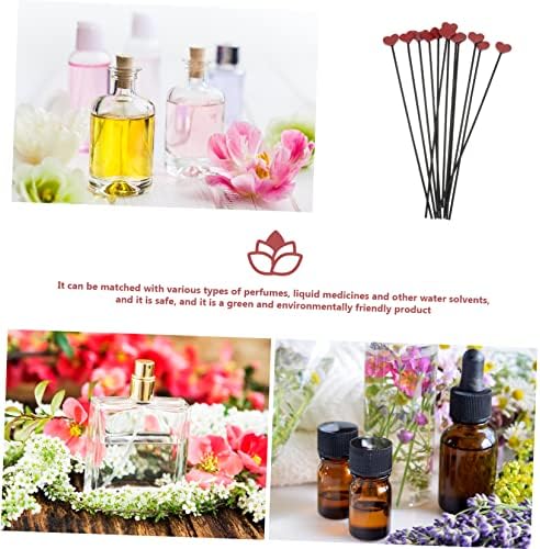 Zerodeko 12Pcs Heart Shaped Aromatherapy Diffuser Sticks