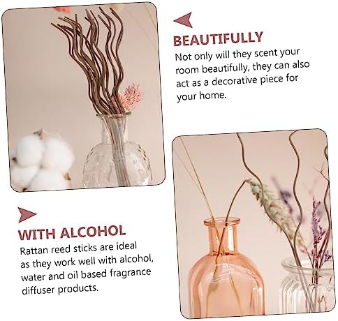 Cabilock 40pcs Wicker Diffuser Sticks for Aromatherapy