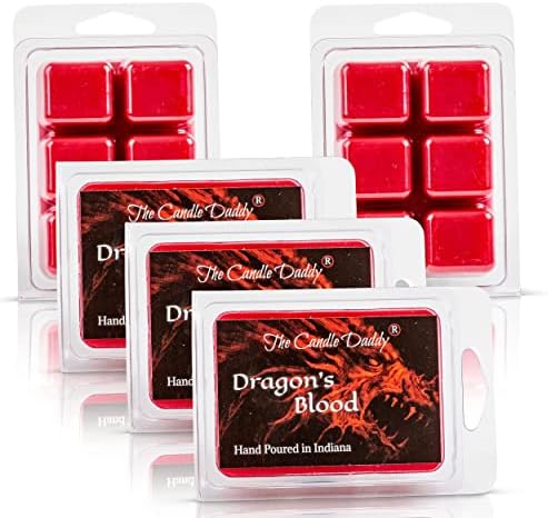 Candle Daddy Dragons Blood Scented Wax Cubes - 5 Packs - 10 Ounces Total