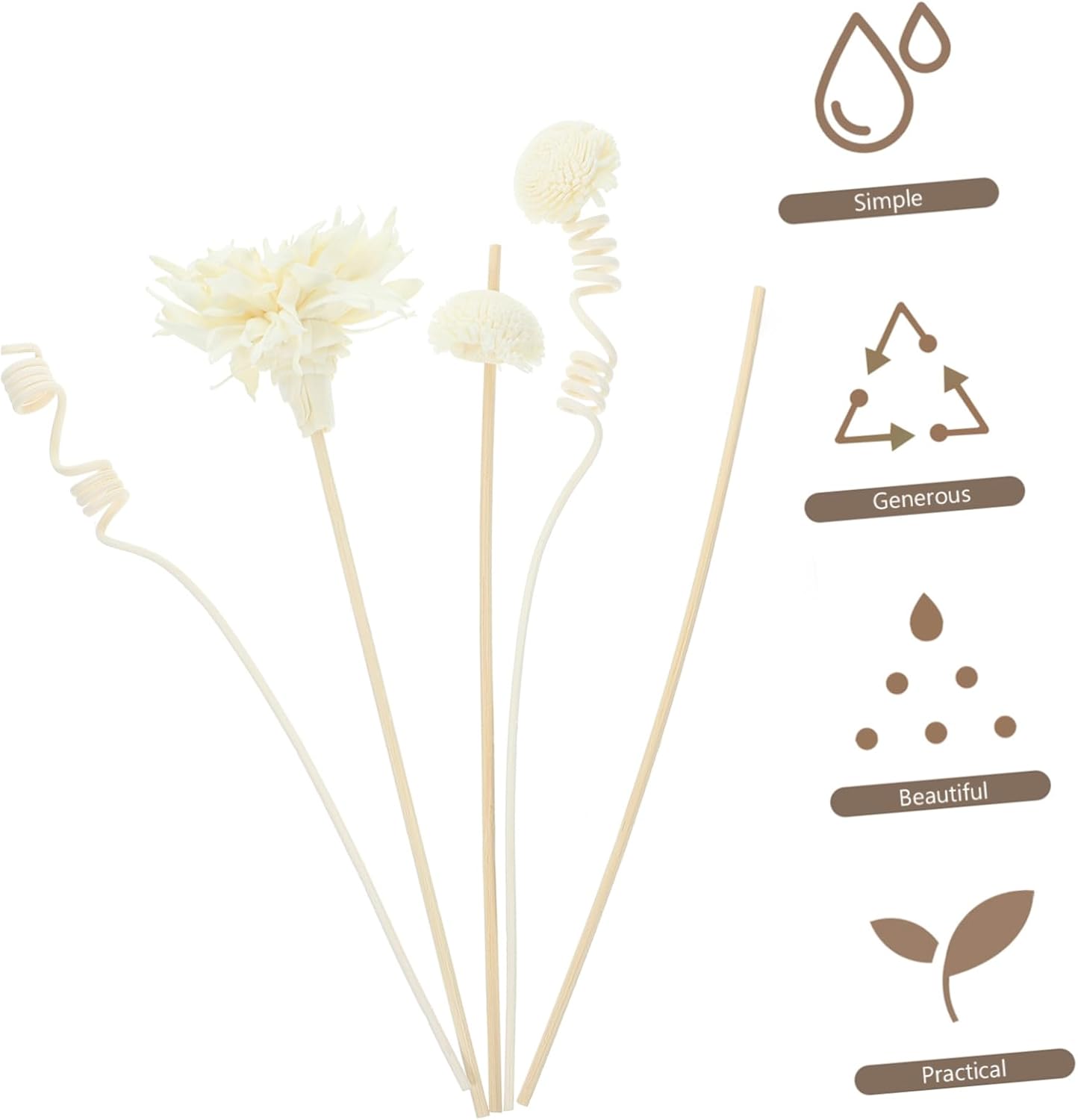 PRETYZOOM Aroma Diffuser Sticks for Home Decor