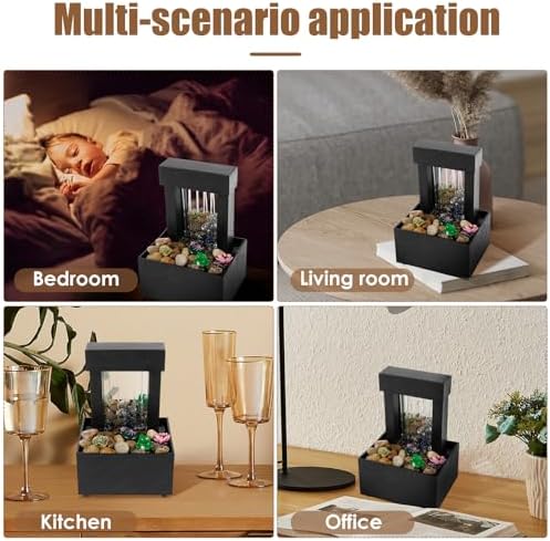 Tabletop Fountain with Light and Sound