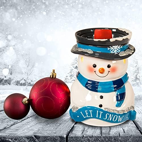 Scentsationals Wax Melt Warmer - Wintery Winston Snowman Holiday Design