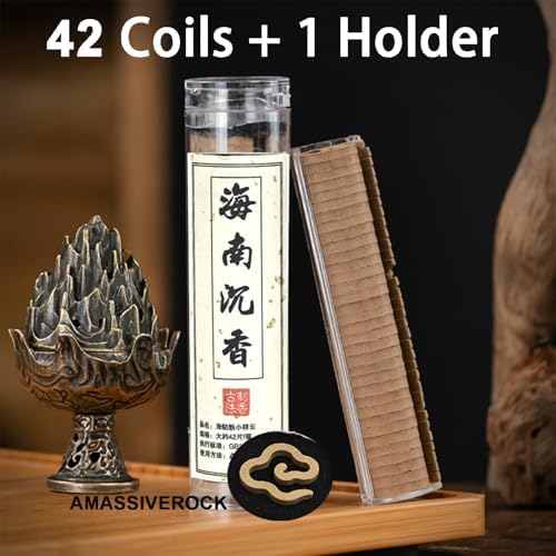 Amassiverock Agarwood Coils Incense Burner Holder