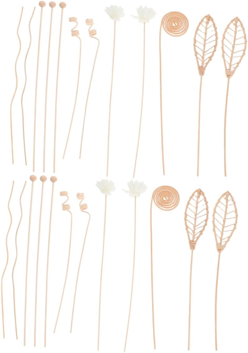 Cabilock 24Pcs Flameless Diffuser Sticks for Home Fragrance