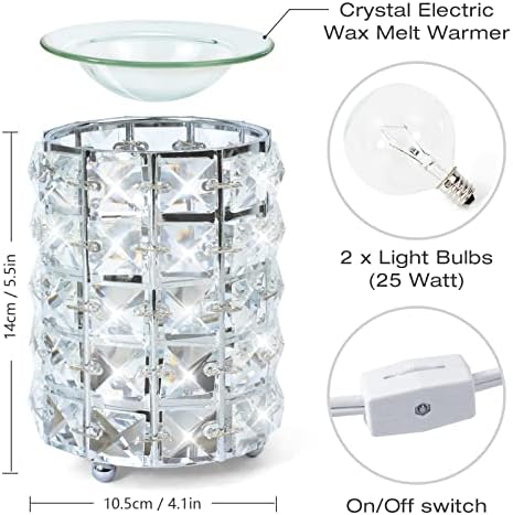 SCENTORINI Wax Melt Warmer Crystal Electric