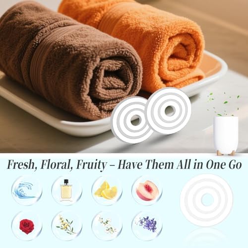 Sukh 24 Pack Towel Warmer Scent Discs with 8 Flavors