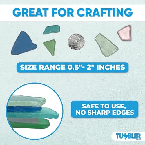 Tumbler Home Dark Blue Sea Glass 12oz for Crafts
