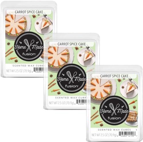 FUSION by Scentsationals Scented Wax Melts - Carrot Spice Cake 3-Pack
