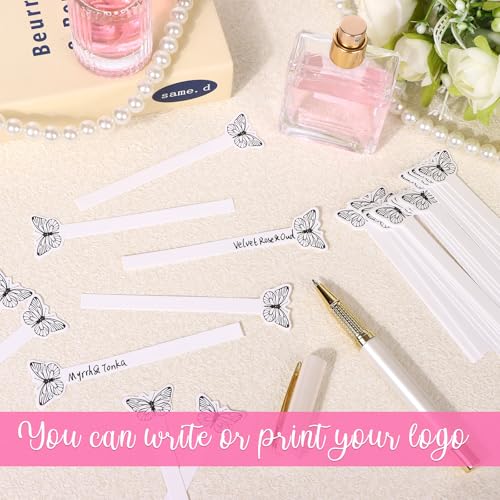 1000 Pcs Butterfly Perfume Test Strips White Fragrance Blotter for Scent Sampling