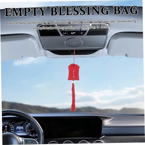3Pcs Fabric Empty Charm Bag with Tassel Portable Fragrance Sachet