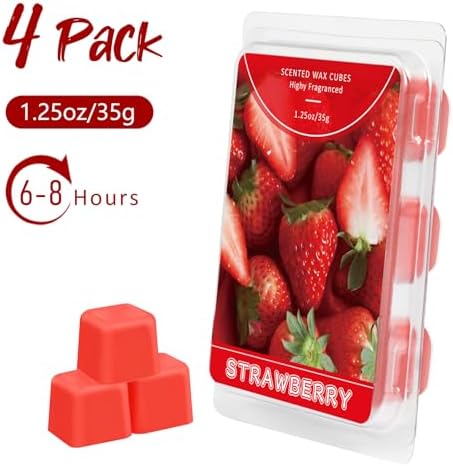 STRN Soy Wax Melts 4 Pack Strawberry Scented