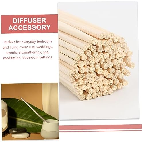 100Pcs Natural Rattan Diffuser Sticks for Aromatherapy