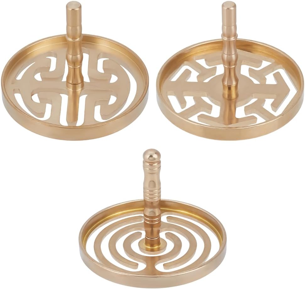 WEBEEDY 3 Style Incense Press Molds Brass Set
