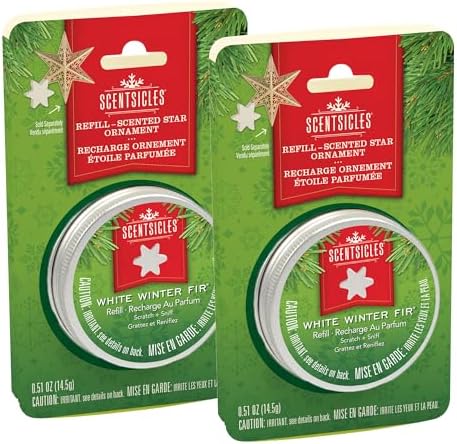 Scentsicles White Winter Fir Scented Star Refill 2 Pack