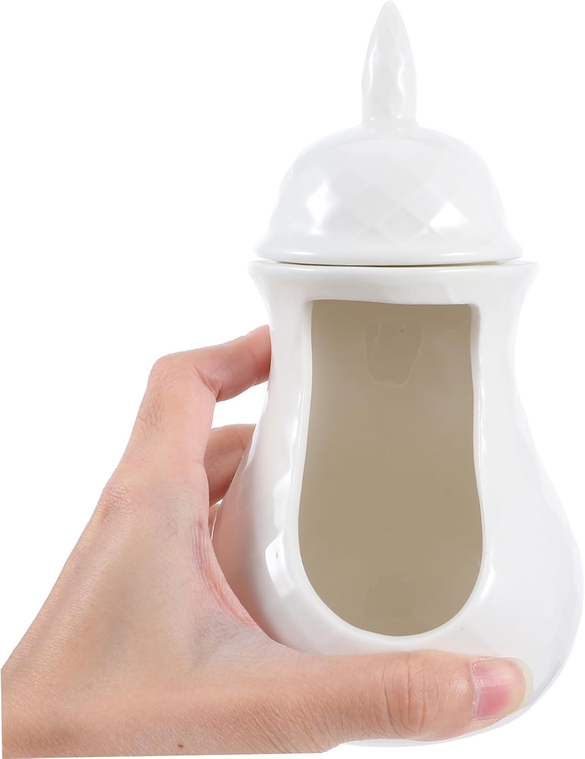 Ceramic Tealight Oil Burner with Charcoal Holder for Aromatherapy