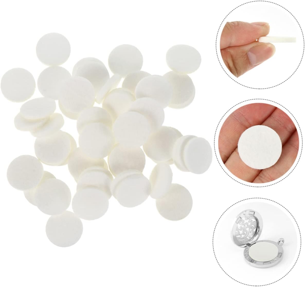 100pcs Essential Oil Diffuser Pads for Necklace Locket