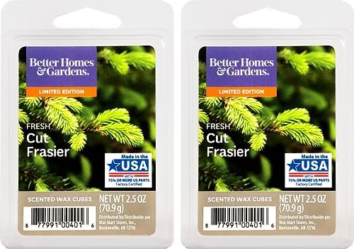 Better Homes and Gardens Scented Wax Cubes 2 Pack Fresh Cut Frasier