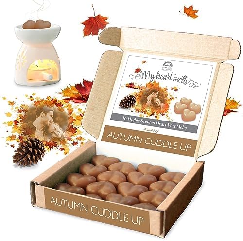 Autumn Cuddle Up Wax Melts - 16 Heart Shaped
