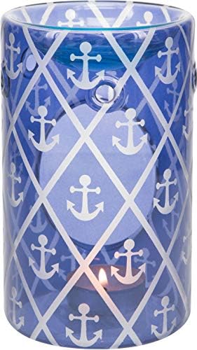 Blue Anchor Wax Warmer - Premium Glass Design