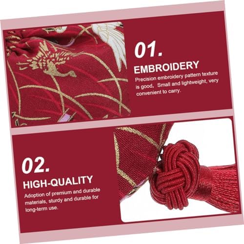 PRETYZOOM 3pcs Sachet Pouch Holder Chinese Design Scented Car Decor