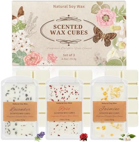 STRN Wax Melts Dried Floral Essential Oil Cubes 3x25 oz