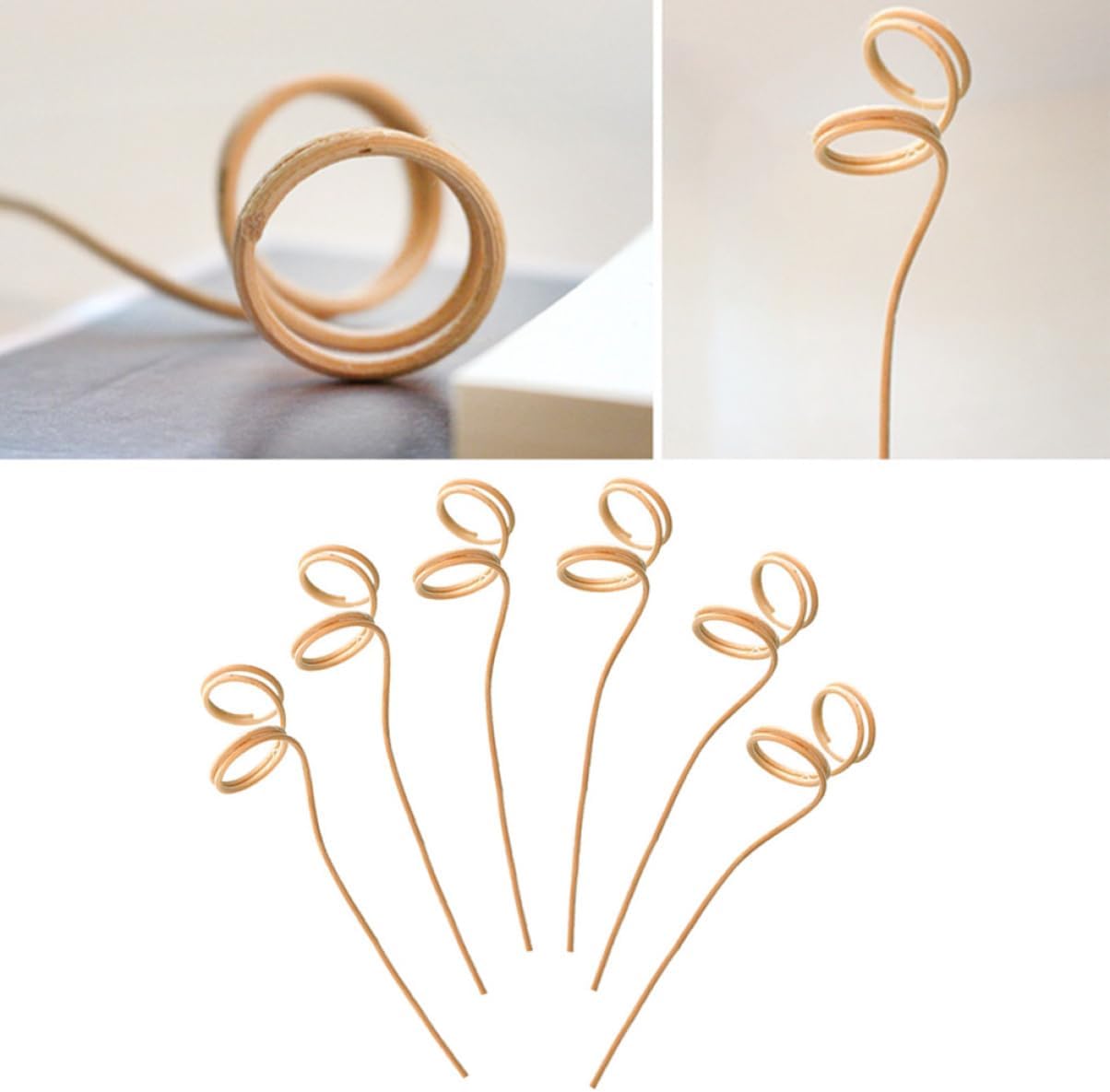 20Pcs Wavy Rattan Aroma Diffuser Sticks for Home Office Use