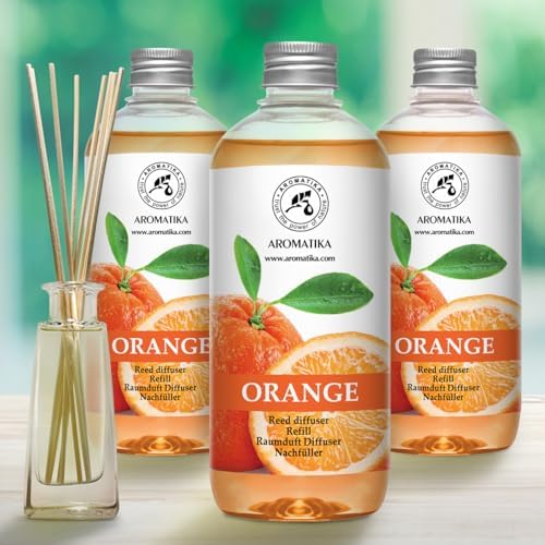 AROMATIKA Orange Reed Diffuser Refill - Set of 3