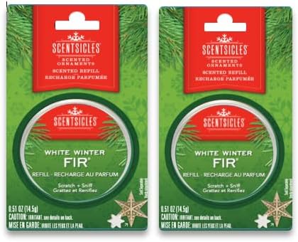 Scentsicles White Winter Fir Scented Star Refill 2 Pack