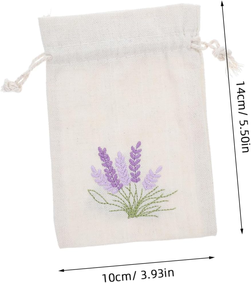 CHILDWEET 10Pcs Lavender Sachet Bags with Drawstring Closure