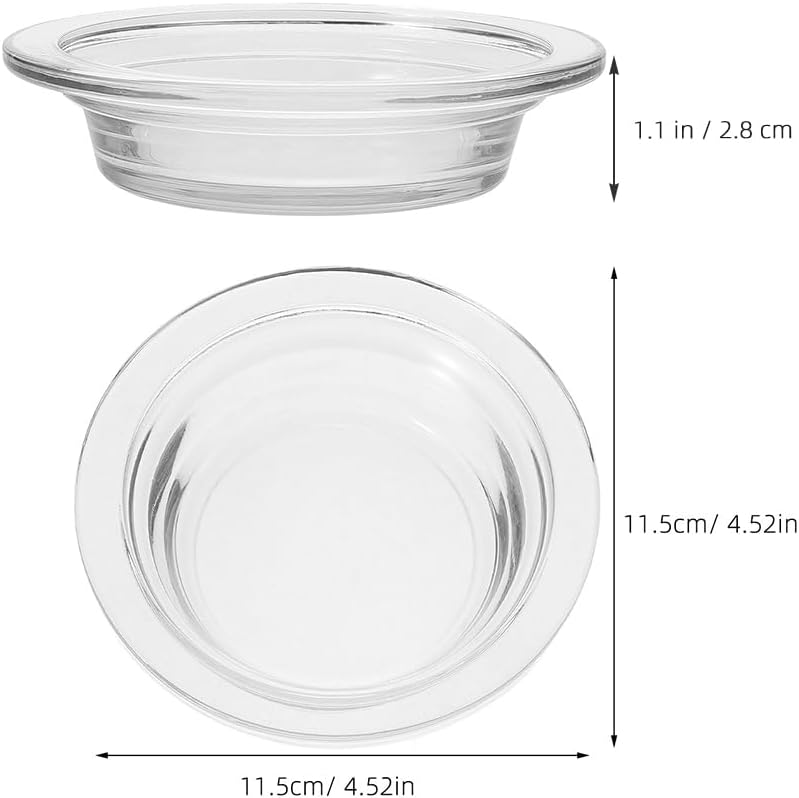 Glass Wax Warmer Replacement Dish 45in 2Pcs