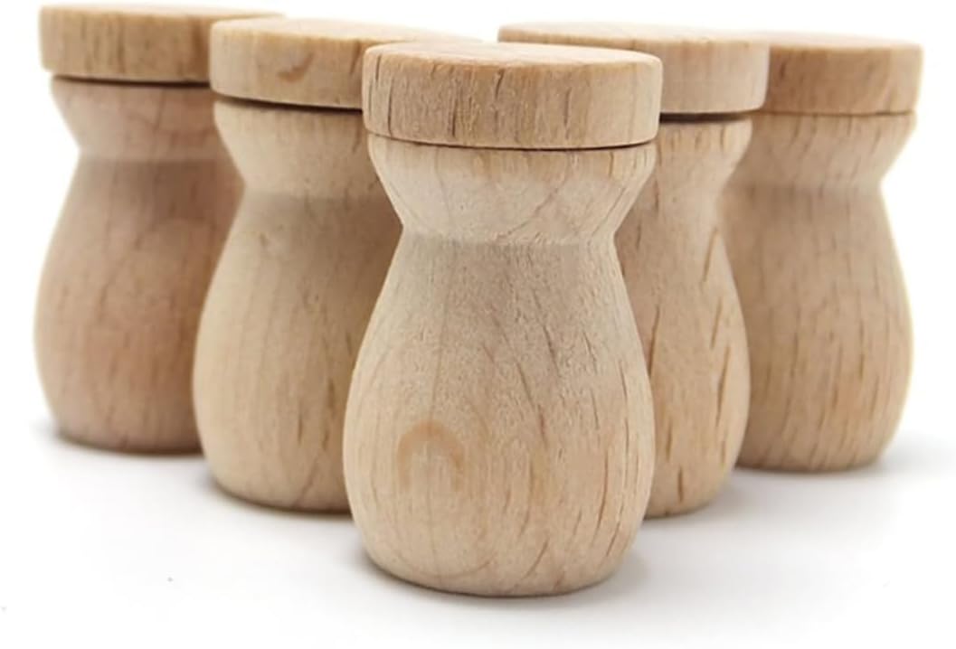 6pcs Wooden Essential Oil Diffuser Pendant for Car Home Office
