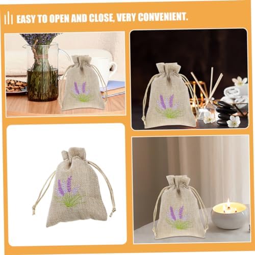 Happyyami 5pcs Lavender Sachet Bags Dried Flower Storage Wrapping Pouches