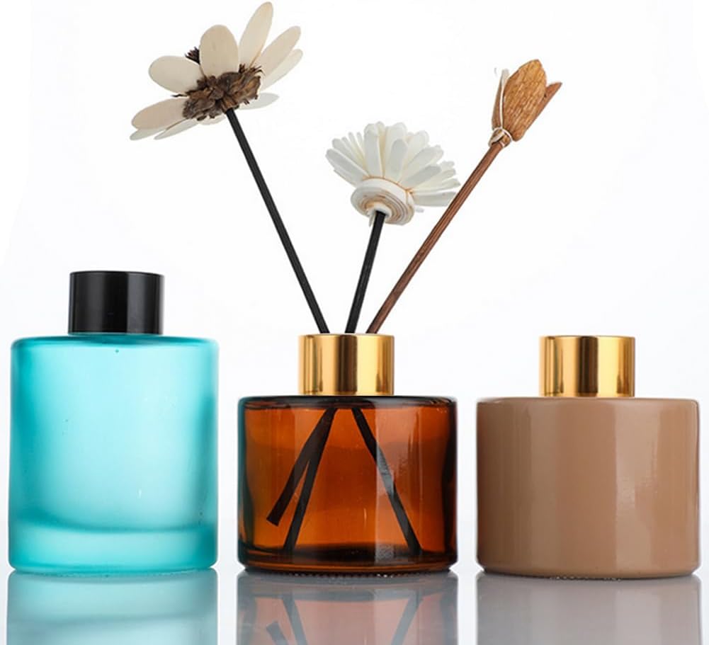 VANTOBEST 120ml Glass Diffuser Jar Bottle Empty