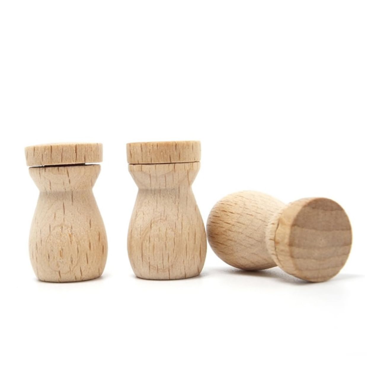 6pcs DIY Essential Oil Diffuser Wooden Bottle Pendant