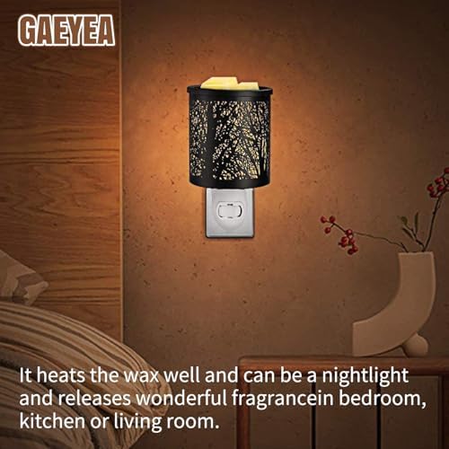 GaeYea Metal Wax Melts Warmer with Night Light and Removable Dish